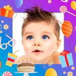 kids photo frames android application logo